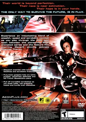 Aeon Flux box cover back